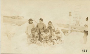 Image: Eskimo [Inuit] group at Bowdoin